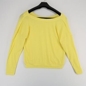 Maeve Anthropologie‎ Ribbed Sweater Womens Medium Yellow Boatneck